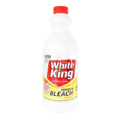 White King 1.25l Premium Liquid Bleach Lemon (6x Pack)
