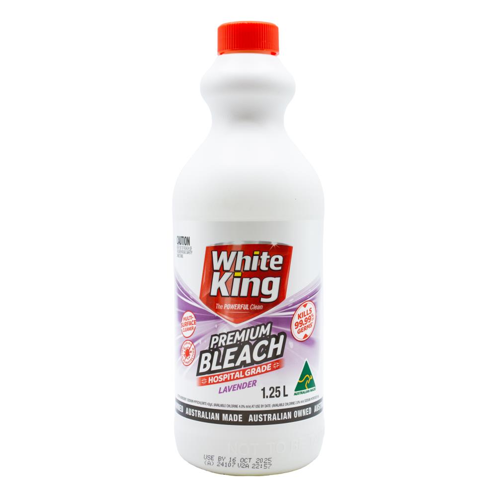 White King 1.25l Premium Bleach Lavender (6x Pack)