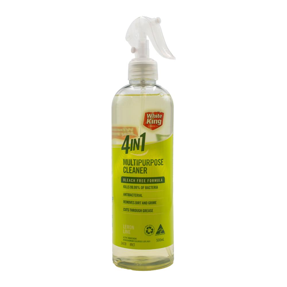 WHITE KING 500mL 4 IN 1 MULTIPURPOSE CLEANER BLEACH FREE FORMULA (6x Pack)