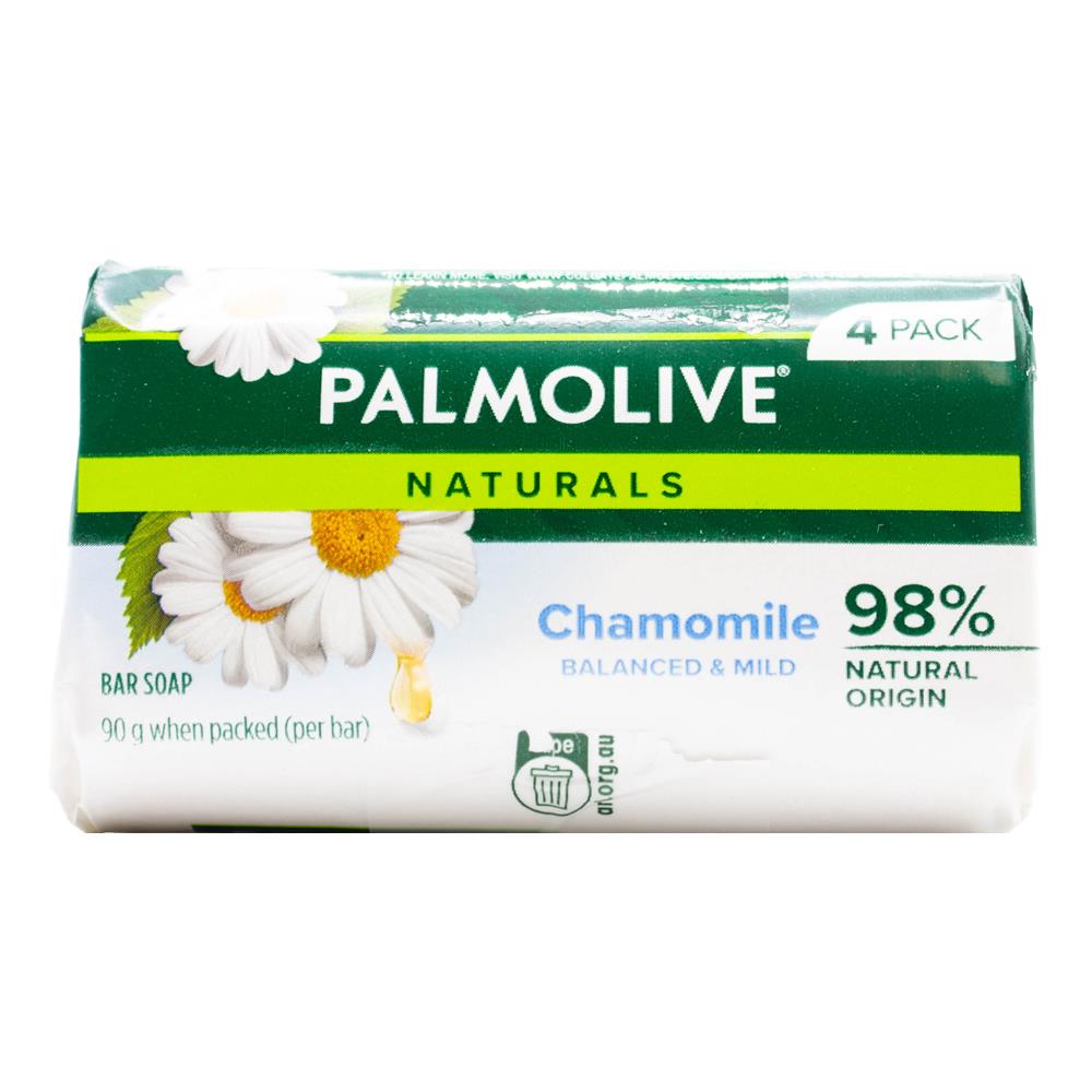 Palmolive 90g Soap Balanced & Mild With Chamomile Extracts 12 x 4PK (48 Bars)