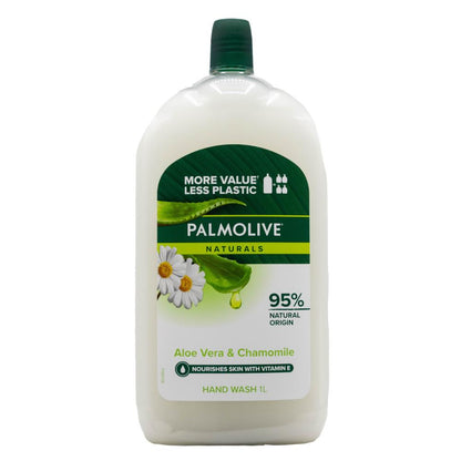 Palmolive Naturals Hand Wash Refill Aloe Vera & Chamomile 1L (3 Pack)