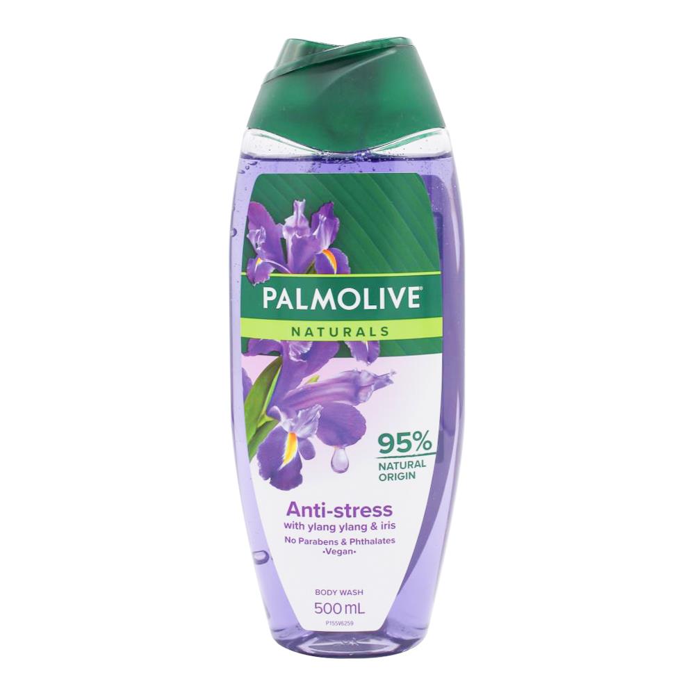 Palmolive 500ml Naturals Body Wash Anti-stress With Ylang Ylang & Iris (6x Pack)