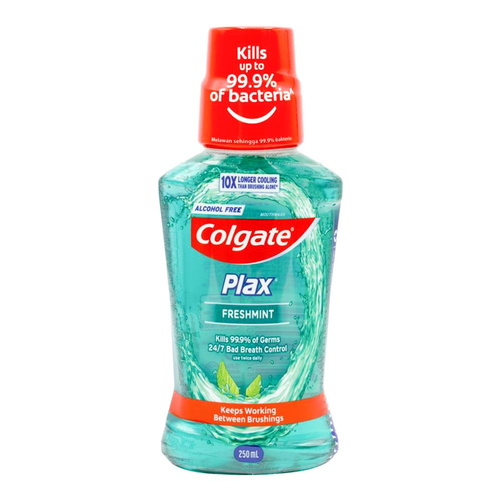 Colgate Plax Mouthwash Alcohol Free Freshmint  250ml (4 Pack)