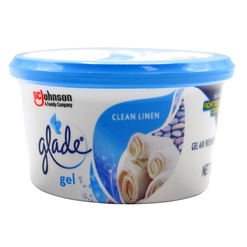 Glade 70g Mini Gel Air Freshener Clean Linen (12 Pack)