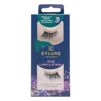 EYLURE LONDON LASHES LASH AND STASH VEGAN FAUX MINK DATE NIGHT (4x Pack)