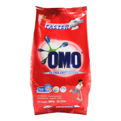 OMO 800g LAUNDRY DETERGENT POWDER ULTRA FAST CLEAN HAND WASH + TOP LOADER (18x Pack)