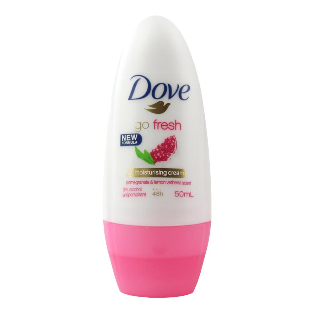 DOVE 50mL DEODORANT ROLL ON GO FRESH POMEGRANATE & LEMON VERBENA (6 x Pack)