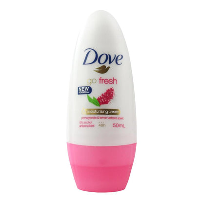 DOVE 50mL DEODORANT ROLL ON GO FRESH POMEGRANATE & LEMON VERBENA (6 x Pack)