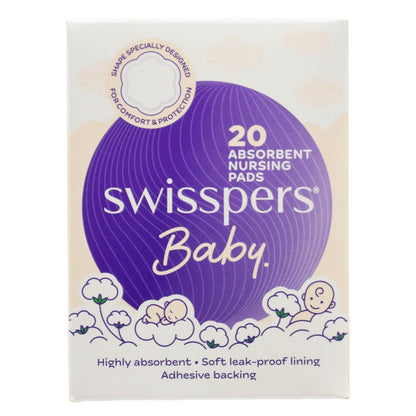 Swisspers Baby Nursing Pads Absorbent 6 x 20Pk (Value Pack 120)