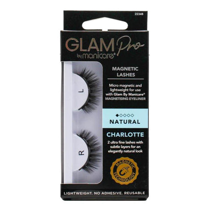 MANICARE GLAM PRO MAGNETIC LASHES NATURAL CHARLOTTE (3x Pack)