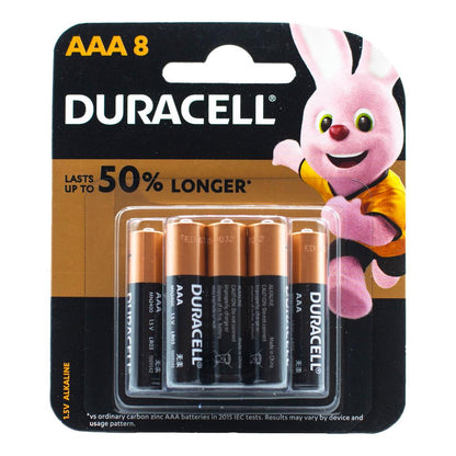 Duracell AAA Batteries 8 x 24Pk (Value Pack 192)