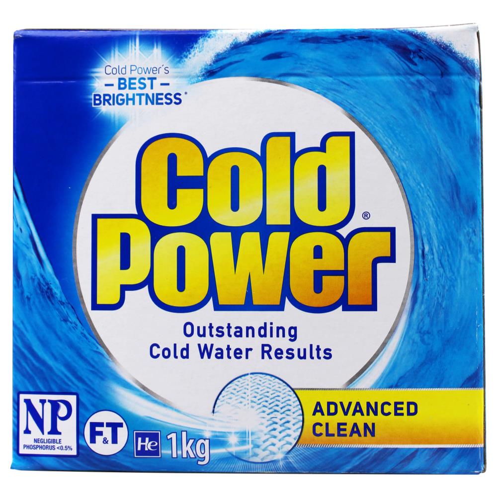 Cold Power Laundry Powder Advanced Clean Front + Top Loader 1kg (12 Pack)
