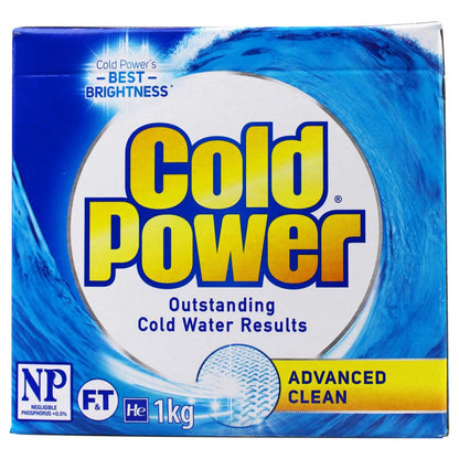 Cold Power Laundry Powder Advanced Clean Front + Top Loader 1kg (12 Pack)