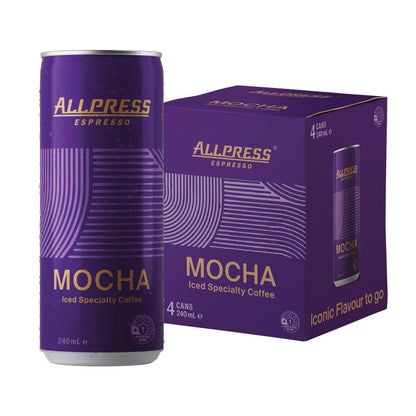 All Press Espresso Iced Specialty Coffee Mocha 240ml Can (12x Pack)