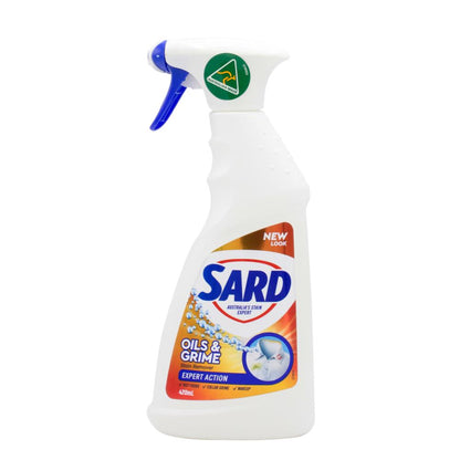 SARD 420mL OILS & GRIME STAIN REMOVER SPRAY (6xPack)