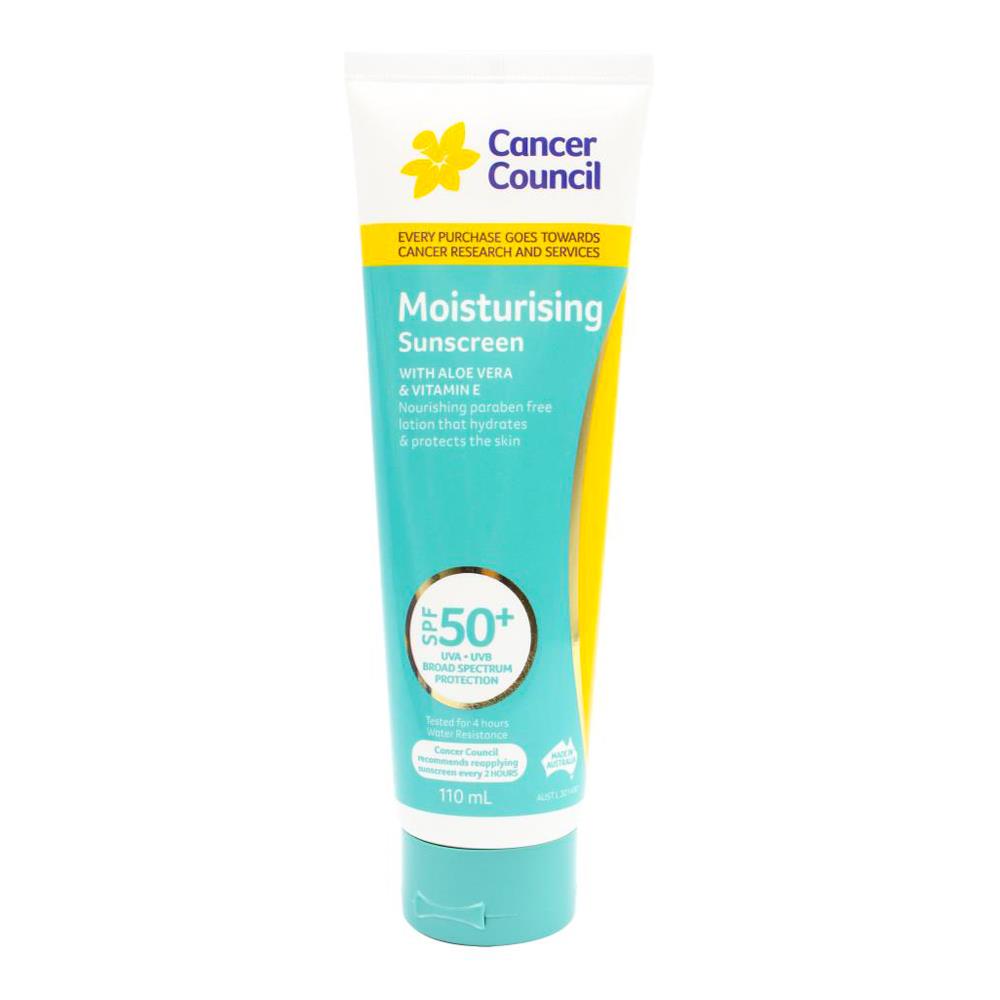 Cancer Council Moisturising Sunscreen Spf50+ 110ml (4 Pack)