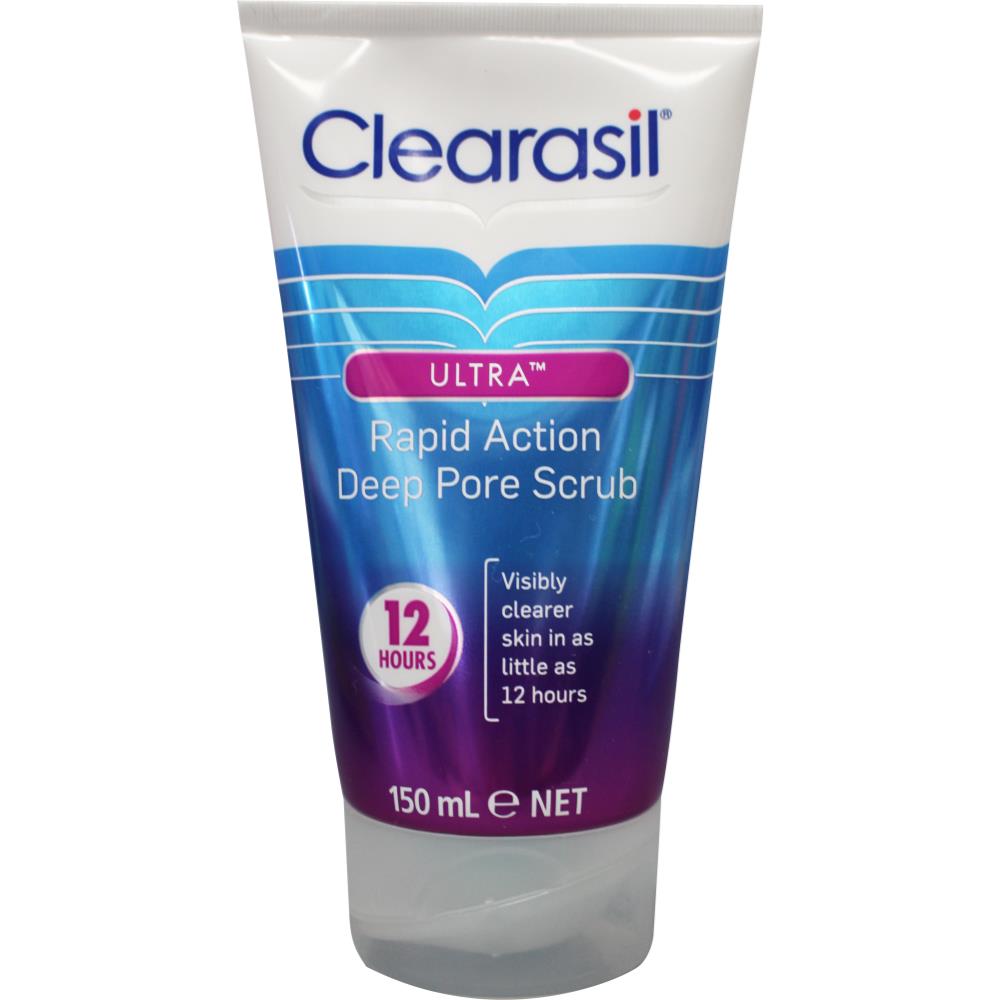 CLEARASIL 150mL ULTRA RAPID DEEP PORE SCRUB (6x Pack)