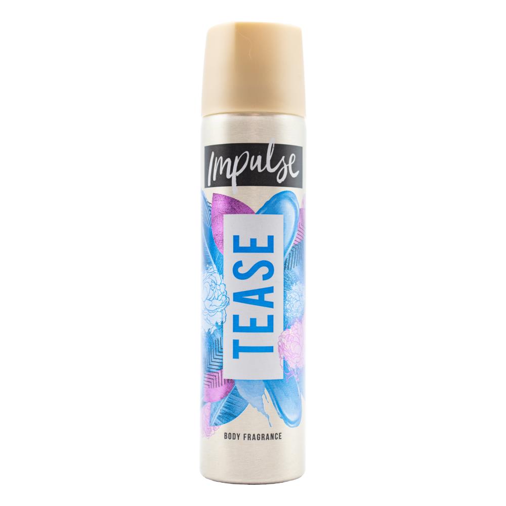 Impulse Body Fragrance Tease 50g / 75ml (6 Pack)