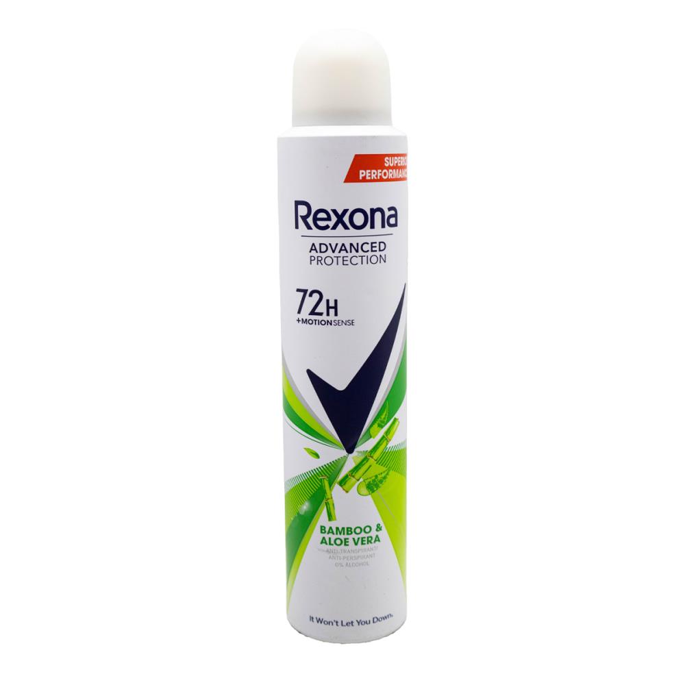 Rexona 130g / 200mL Antiperspirant Advanced Protection 72H Motion Sense 0% Alcohol Bamboo And Aloe Vera (12 Pack)