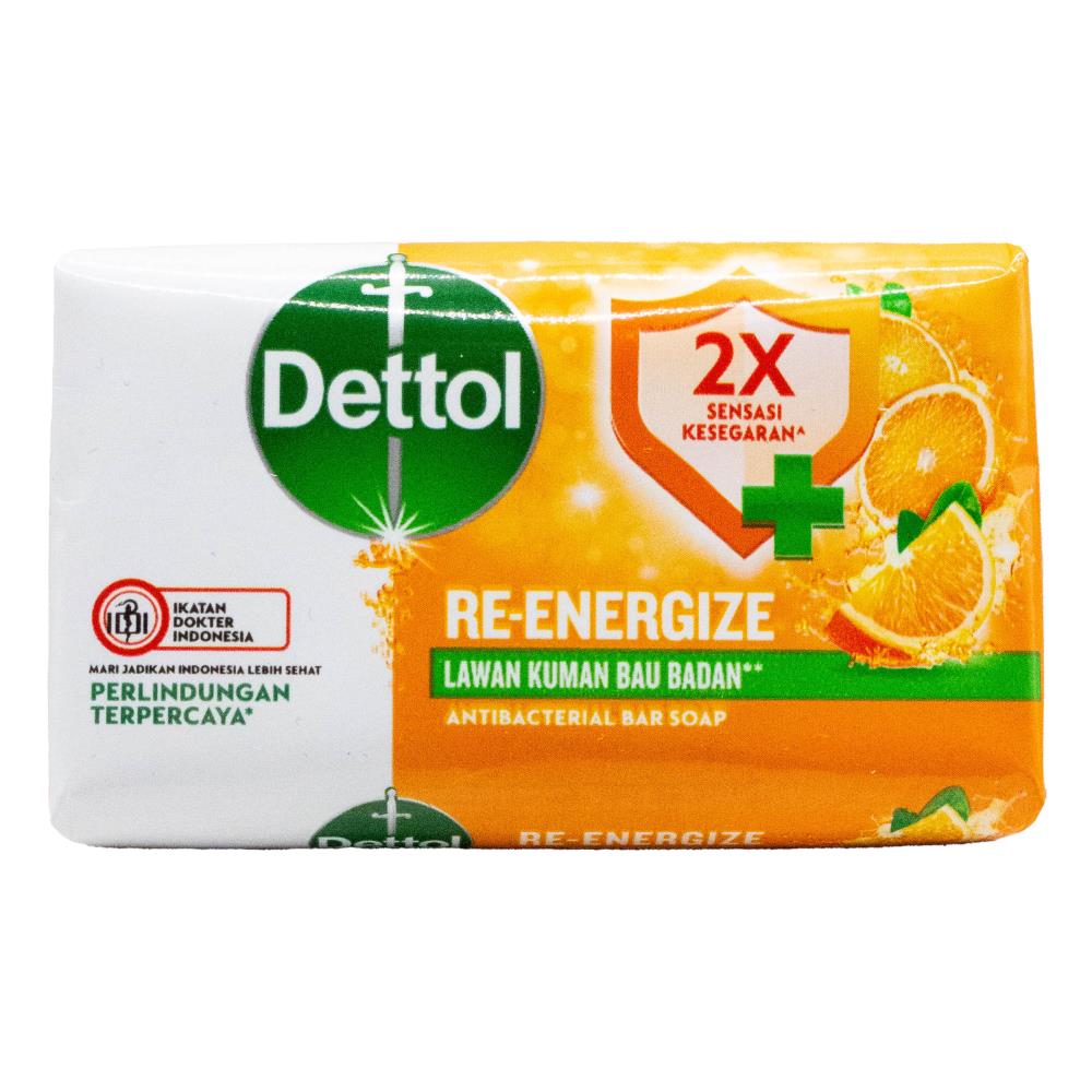 DETTOL 60g SOAP BAR ANTIBACTERIAL RE-ENERGIZE MANDARIN ORANGE (24x Pack)