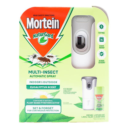 Mortein Naturgard 152g Multi Insect Automatic Spray Eucalyptus (3x Pack)