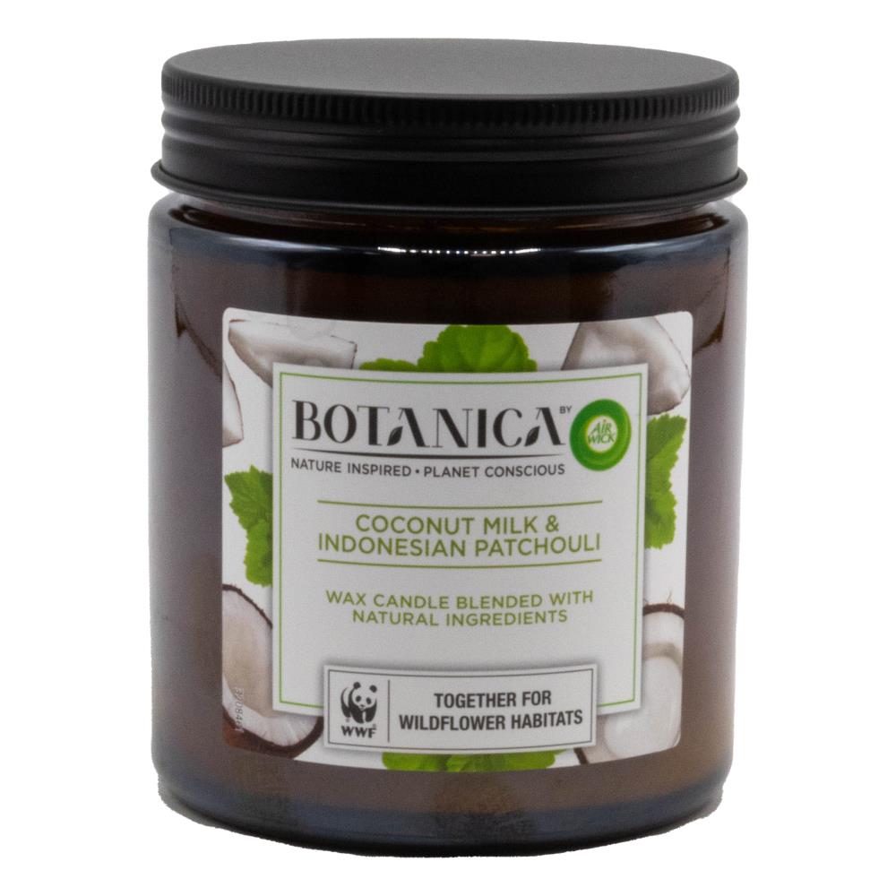 Air Wick Botanica Candle Coconut Milk & Indonesian Patchouli 205g (6 Pack)