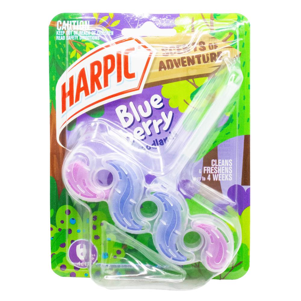 HARPIC PK1 TOILET CAGE SCENTS OF ADVENTURE 6 ACTIONS BLUEBERRY WOODLANDS (6x Pack)