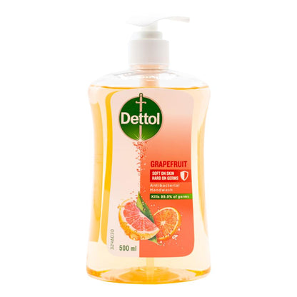 Dettol Handwash Antibacterial Grapefruit 500ml (6 Pack)