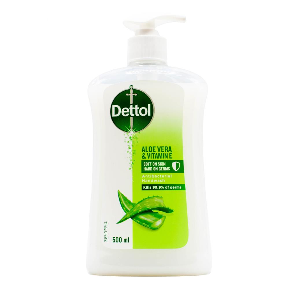 Dettol Handwash Aloe Vera And Vitamin E 500ml (6 Pack)