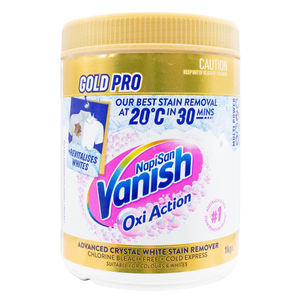 VANISH 1kG STAIN REMOVER NAPISAN OXI ACTION GOLD PRO (6x Pack)
