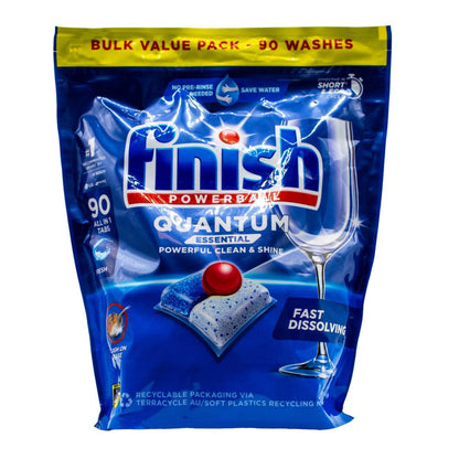 Finish Dishwasher Tablets Powerball Quantum Essential Fresh 4 x 90Pk (360 Tablets)
