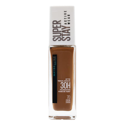 Maybelline 30ml Foundation Super Stay Active Wear Cocoa 70 (3x Pack)