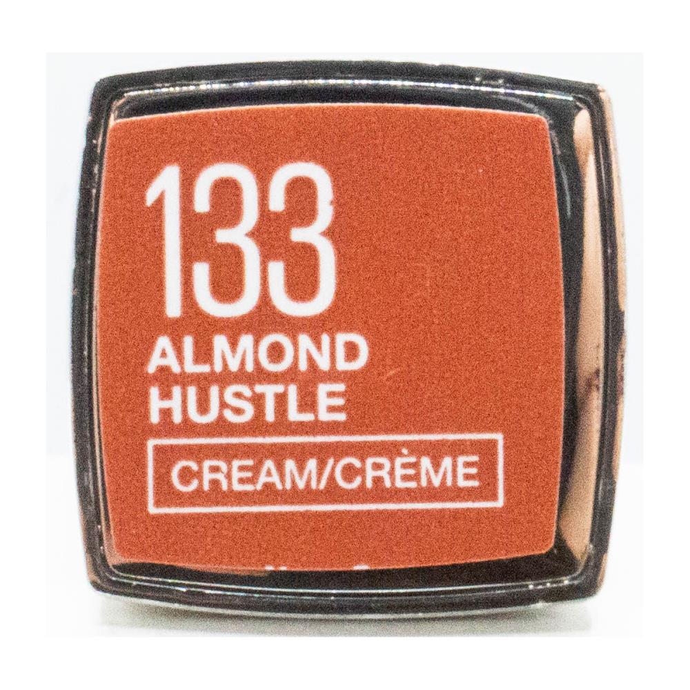 MAYBELLINE 4.2g LIPSTICK CREAM COLOR SENSATIONAL ALMOND HUSTLE 133 (2x Pack)