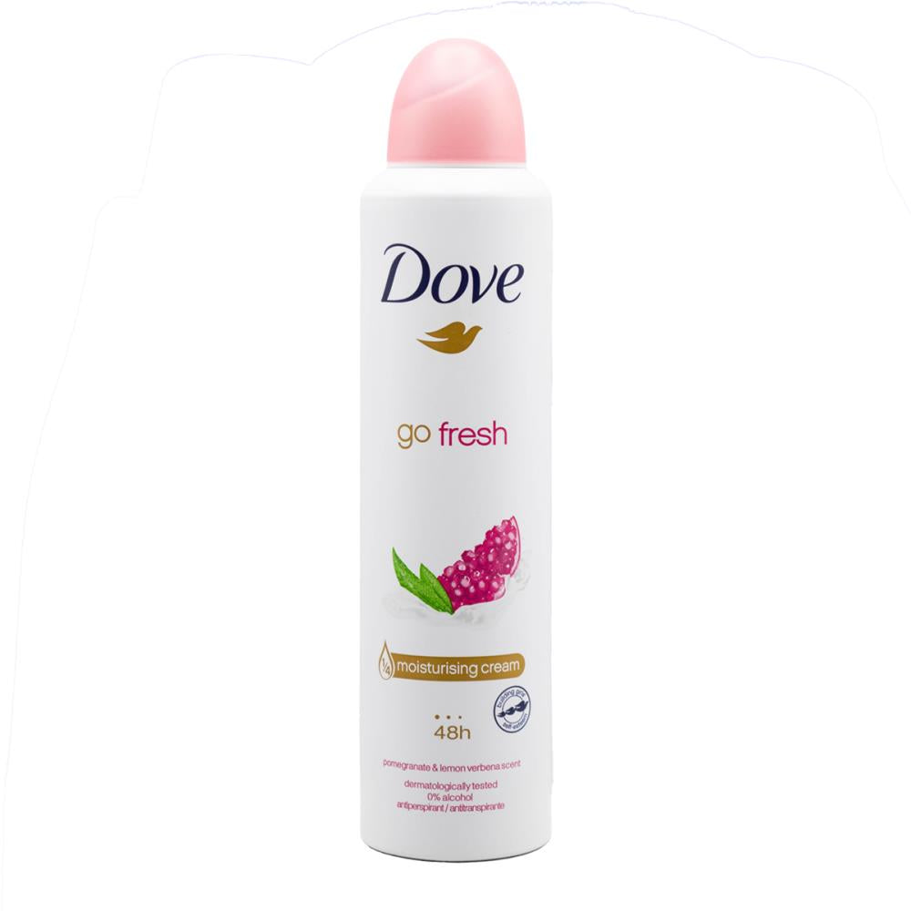 Dove 145g / 250mL Deodorant Spray Pomegranate & Lemon (6 Pack)