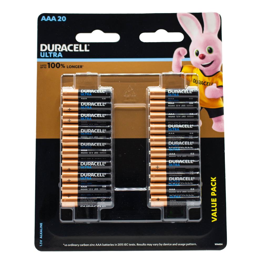 Duracell Batteries Ultra AAA 6 x 20Pk (Value Pack 120)