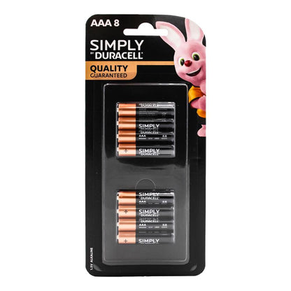 Duracell AAA Simply Batteries 12 x 8Pk (Value Pack 96)