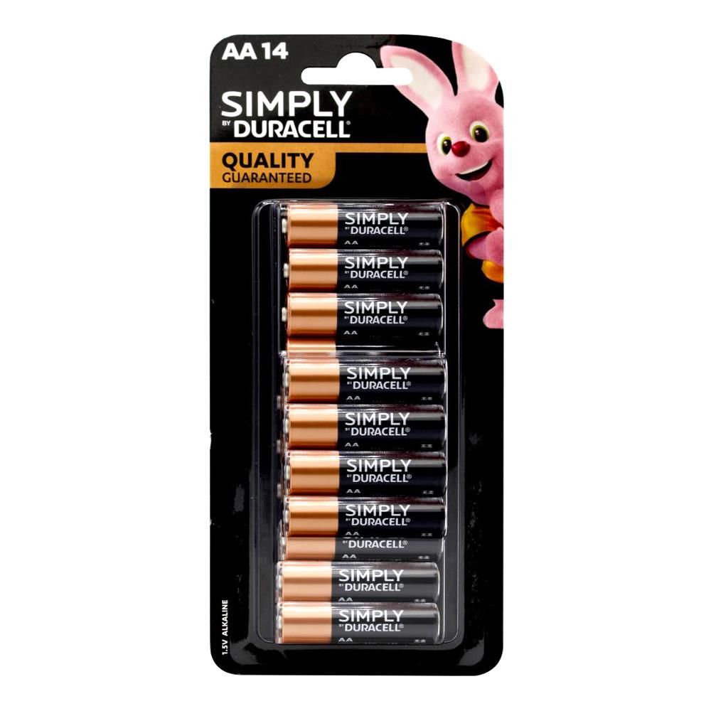 Duracell AA Simply Batteries 6 x 14Pk (Value Pack 84)