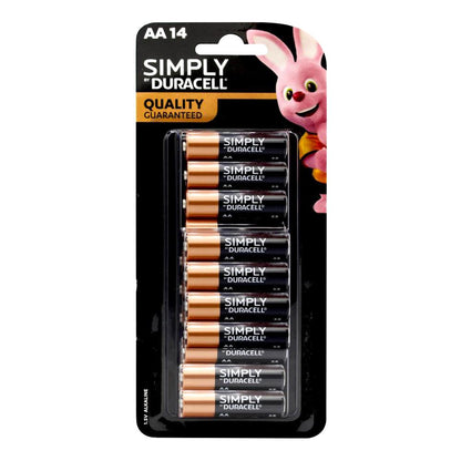 Duracell AA Simply Batteries 6 x 14Pk (Value Pack 84)