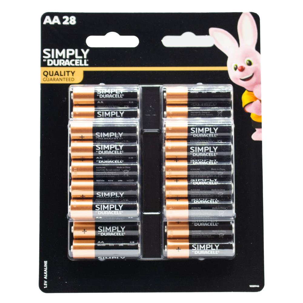Duracell Batteries AA 6 x 28Pk (Value Pack 168)