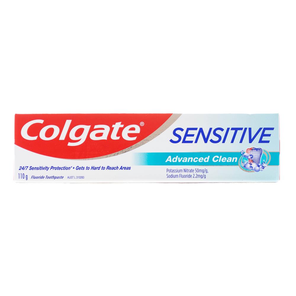COLGATE TOOTHPASTE SENSITIVE ADVANCED CLEAN 110g (12x Pack)