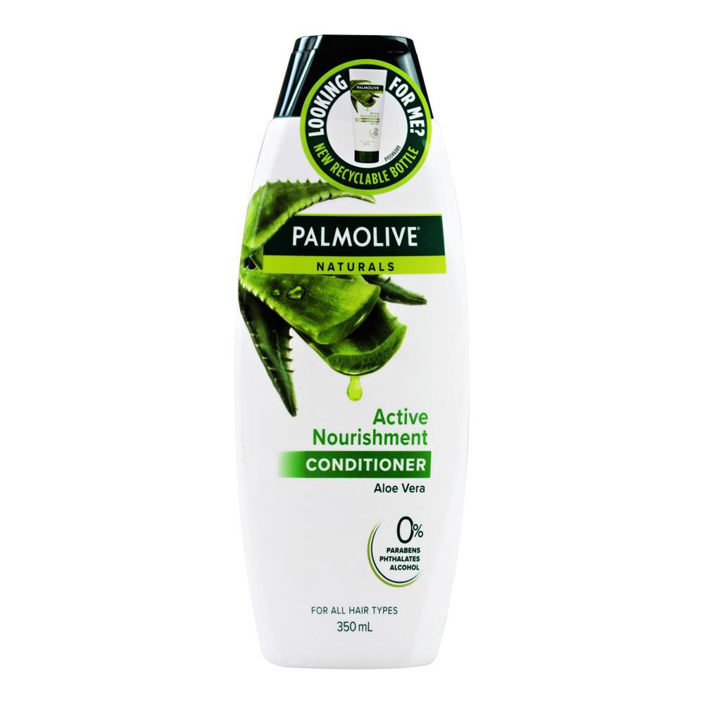 Palmolive Conditioner Active Nourishment Aloe Vera 350ml (4 Packs)