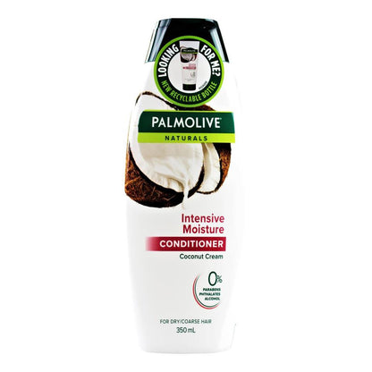 Palmolive Naturals Conditioner Intensive Moisture Coconut Cream - For Dry/coarse Hair 350ml (4 Pack)