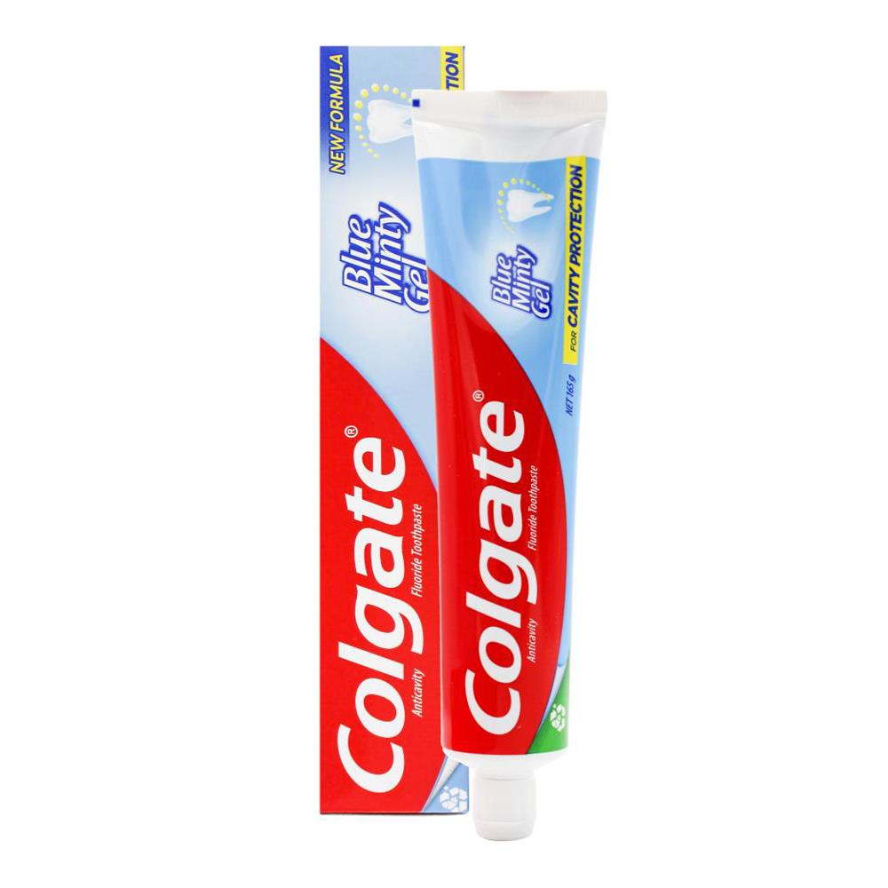 Colgate Fluoride Toothpaste Blue Minty Gel 165g (12 Pack)