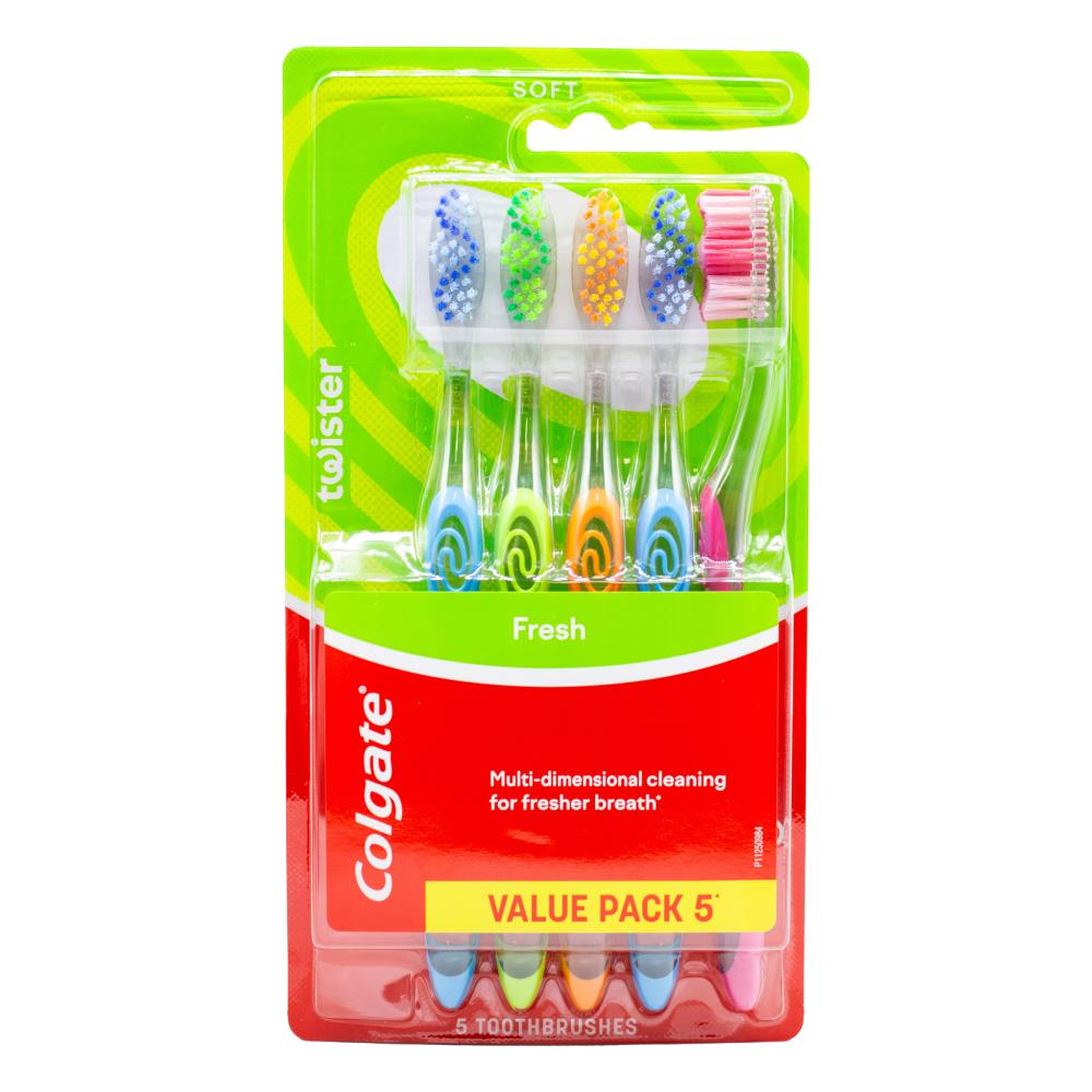 Colgate Pk5 Toothbrush Twister Fresh Soft (6x Pack)