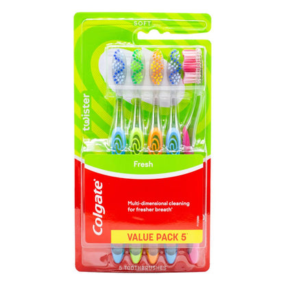Colgate Pk5 Toothbrush Twister Fresh Soft (6x Pack)