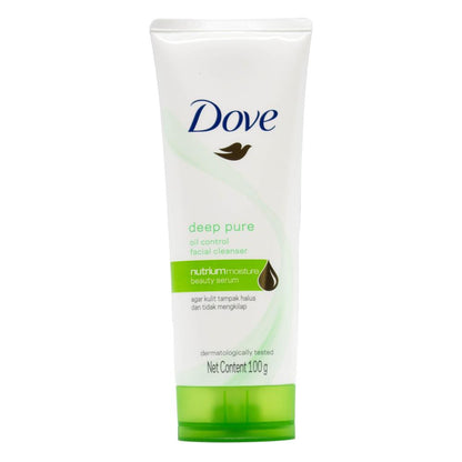 DOVE 100g FACIAL CLEANSER OIL CONTROL DEEP PURE (6x Pack)