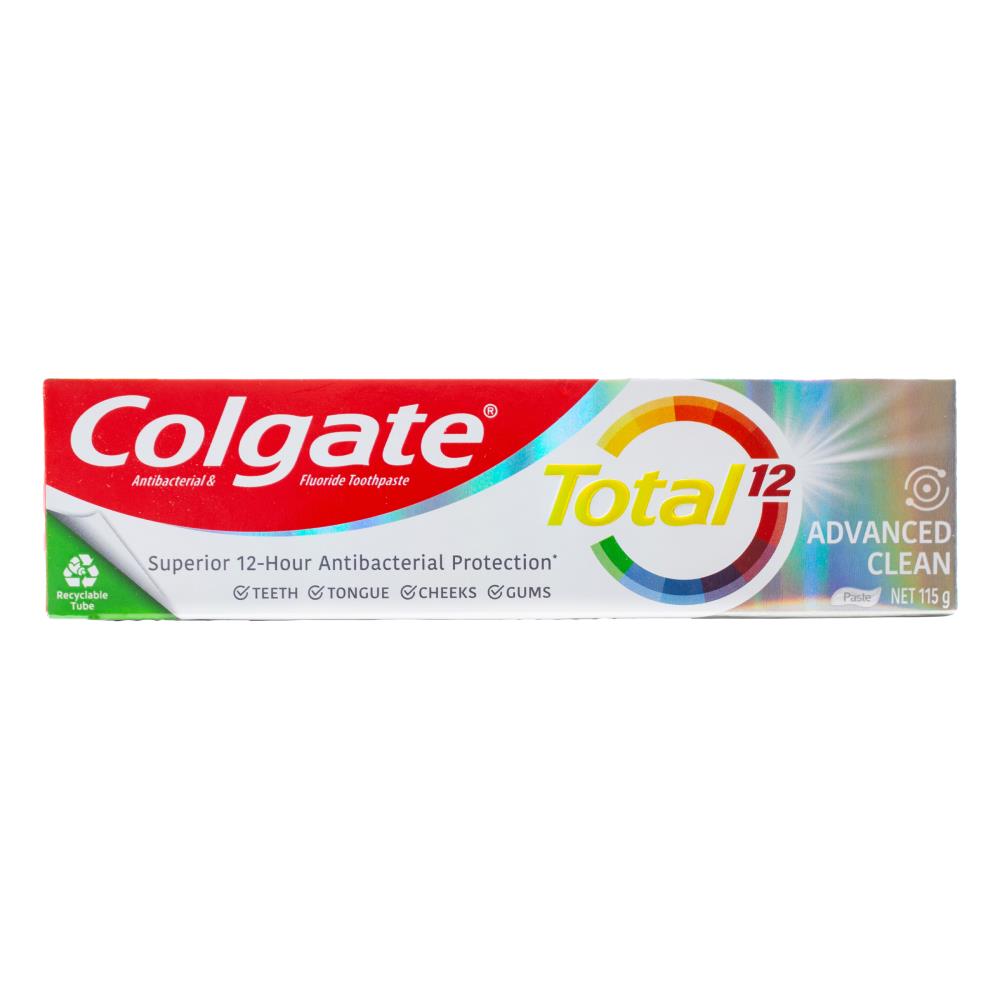 Colgate 115g Toothpaste Total 12 Advanced Clean (12x Pack)