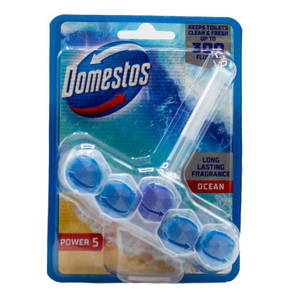 DOMESTOS 50g TOILET CLEANER CAGE POWER 5 OCEAN (9x Pack)