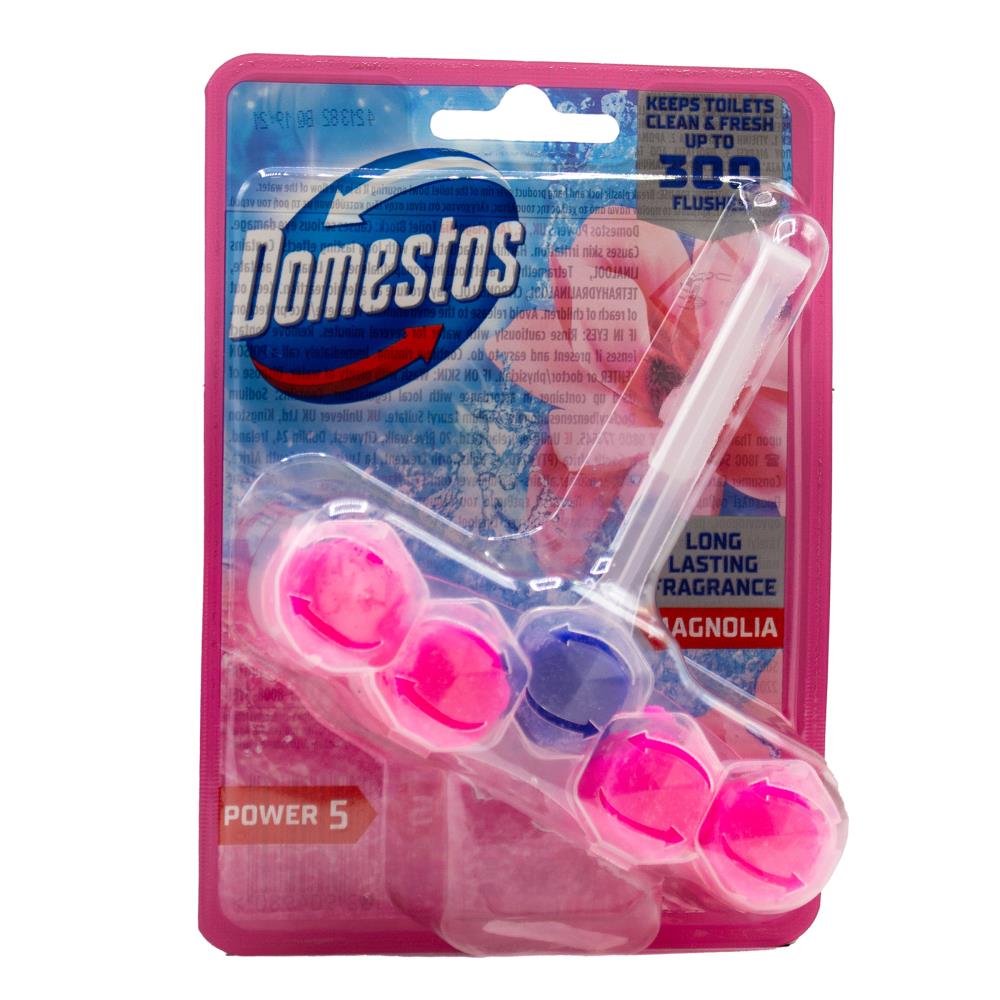Domestos Power 5 Toilet Cage Cleaner Magnolia 50g (9 Pack)