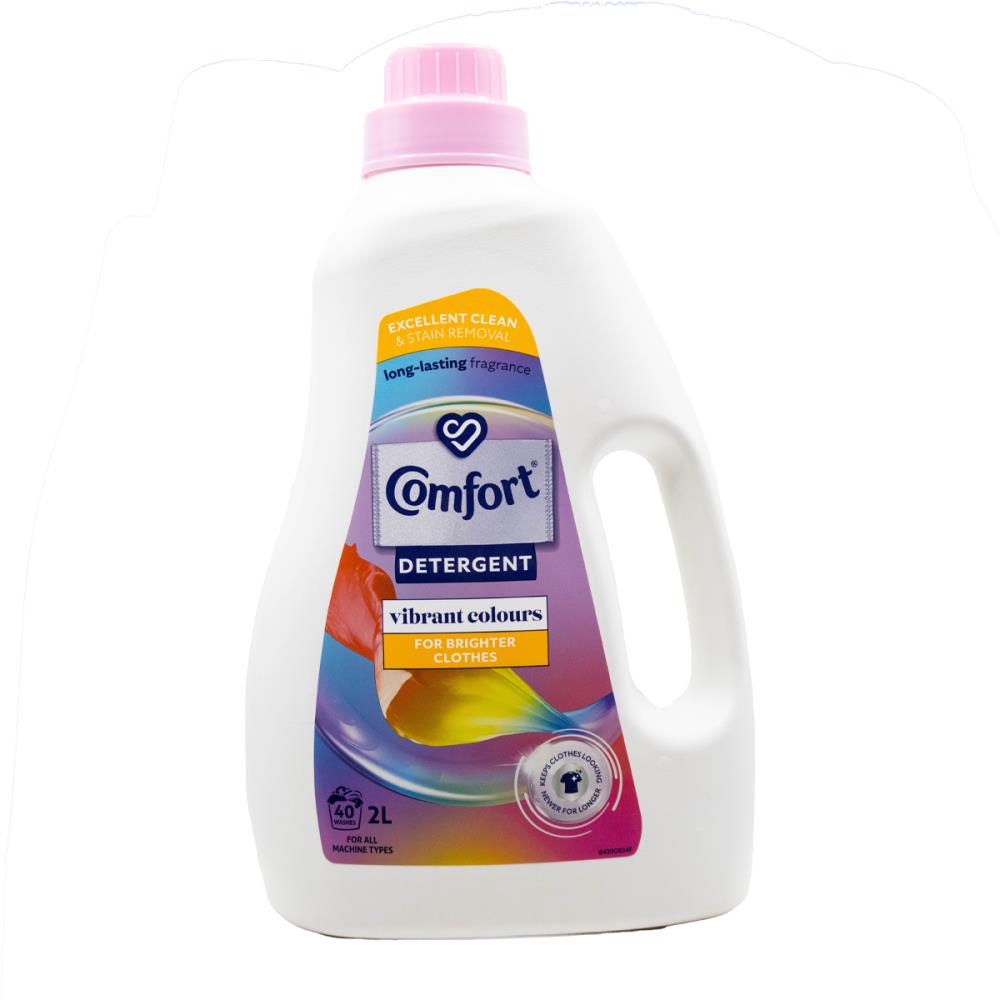 Comfort 2L Detergent Vibrant Colours For Brighter Clothes All Machine Types (6 Pack)